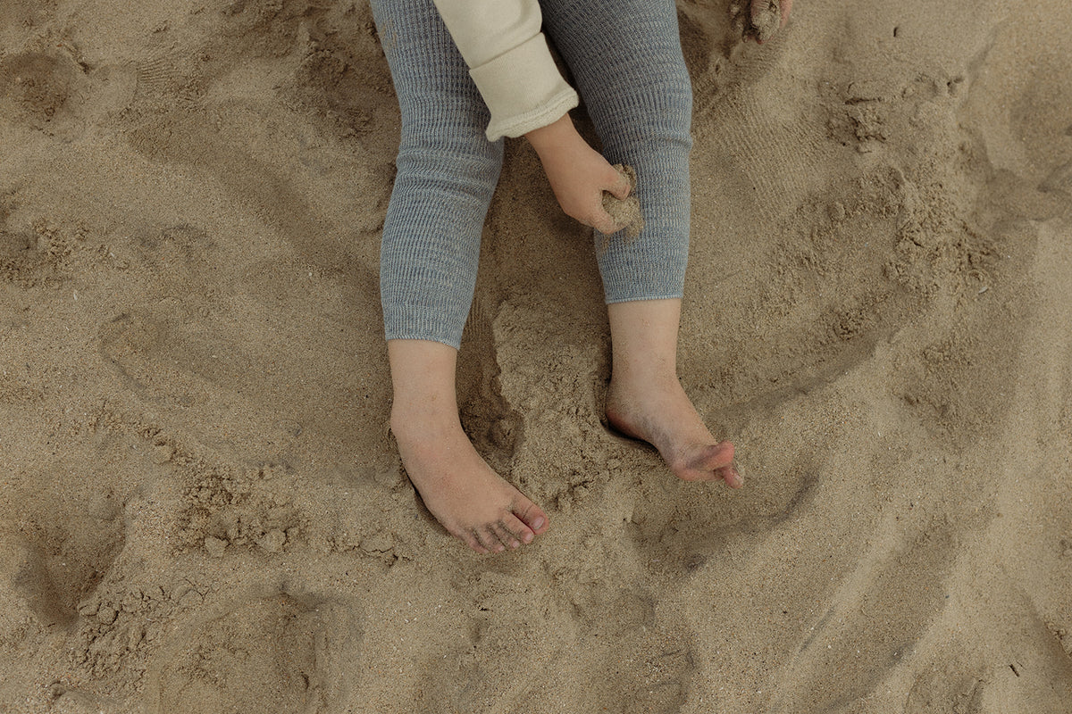 Silly Silas Footless Tights - Marshmallow Sky