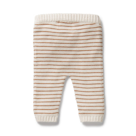 Wilson + Frenchy Organic Knitted Legging - Cinnamon Stripe
