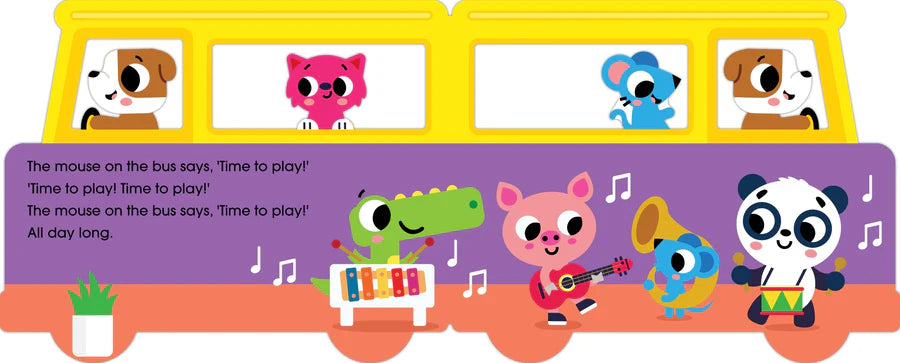 The Wheels on the Bus Shaped Board Book