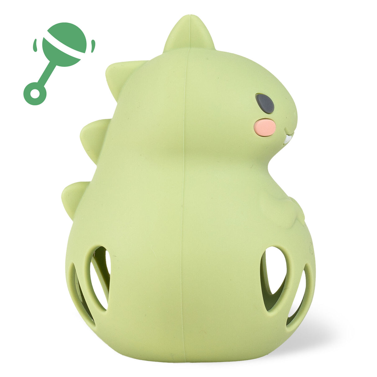 Tiger Tribe Silicone Rattle - Dino