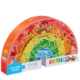 Crocodile Creek 100pc Rainbow Puzzle - Animals