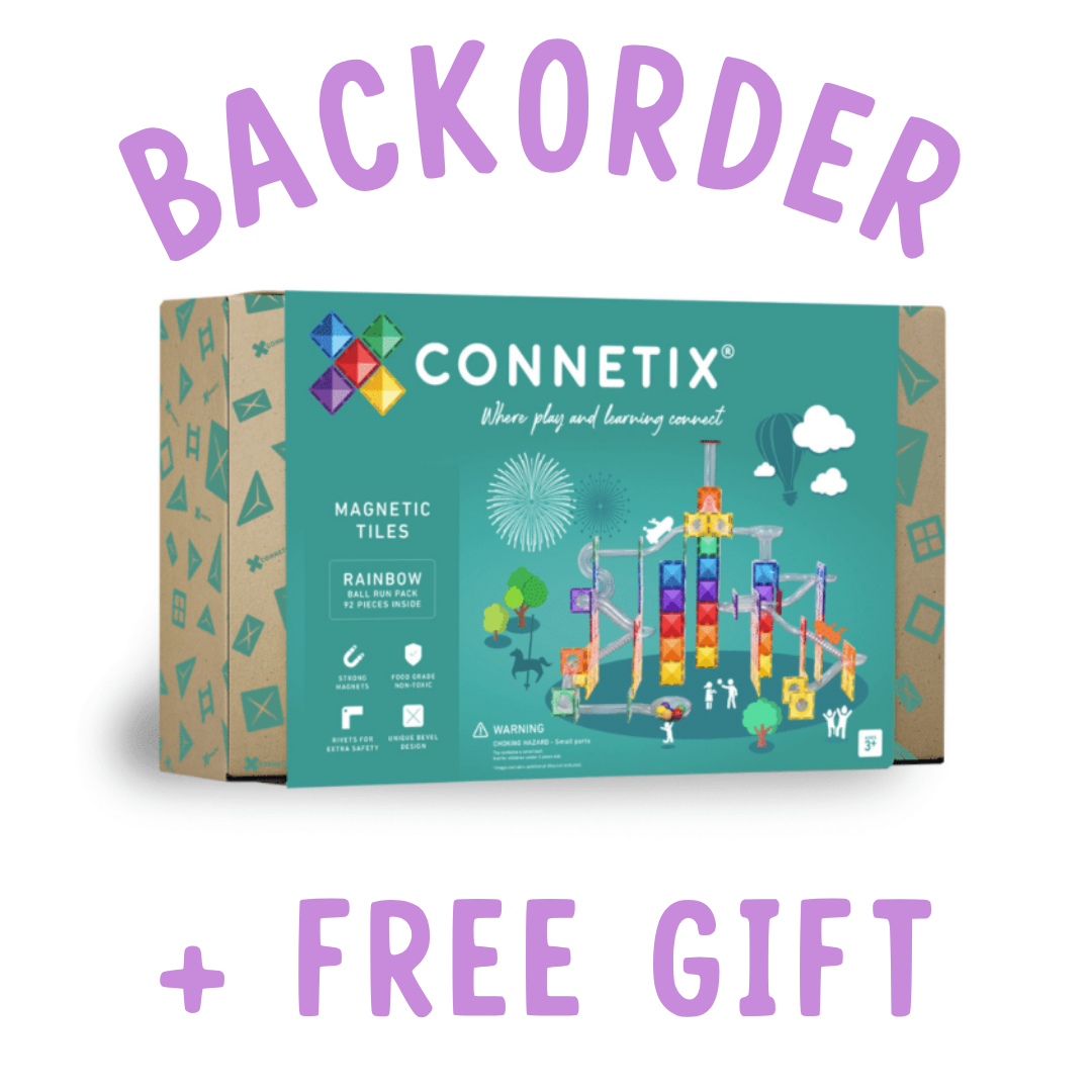 BACKORDER: Connetix Rainbow Ball Run - 92 Piece