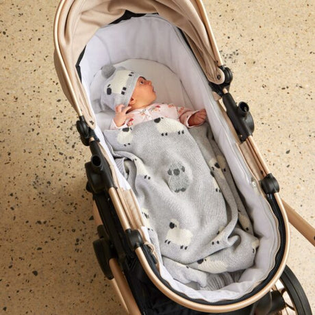 Jiggle + Giggle Little Meadows Knitted Baby Blanket