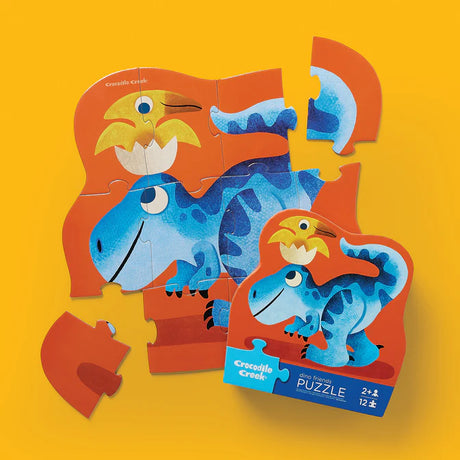 Crocodile Creek 12pc Mini Puzzle - Dino Friends