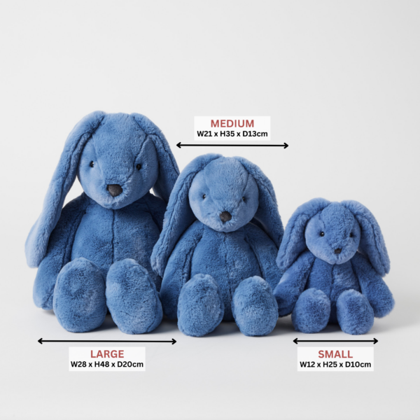 Jiggle & Giggle Cobalt Blue Bunny - Small