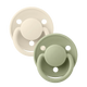 BIBS De Lux Pacifiers / Silicone 2 Pack - Ivory/Sage