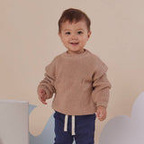 Snuggle Hunny Oversized Cotton Knit Jumper - Hazelnut