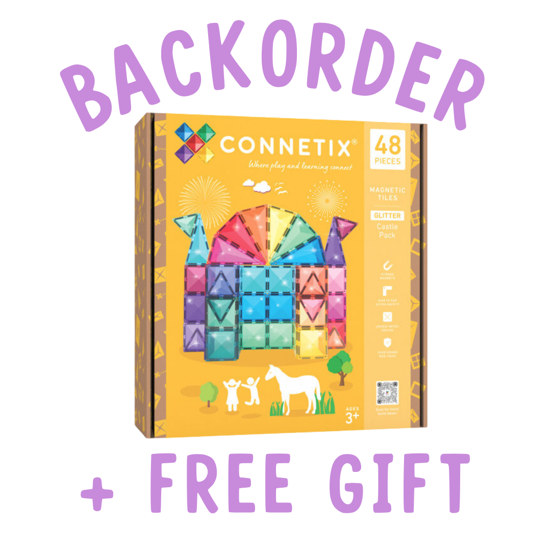 BACKORDER: Connetix Glitter Castle Pack - 48 Piece