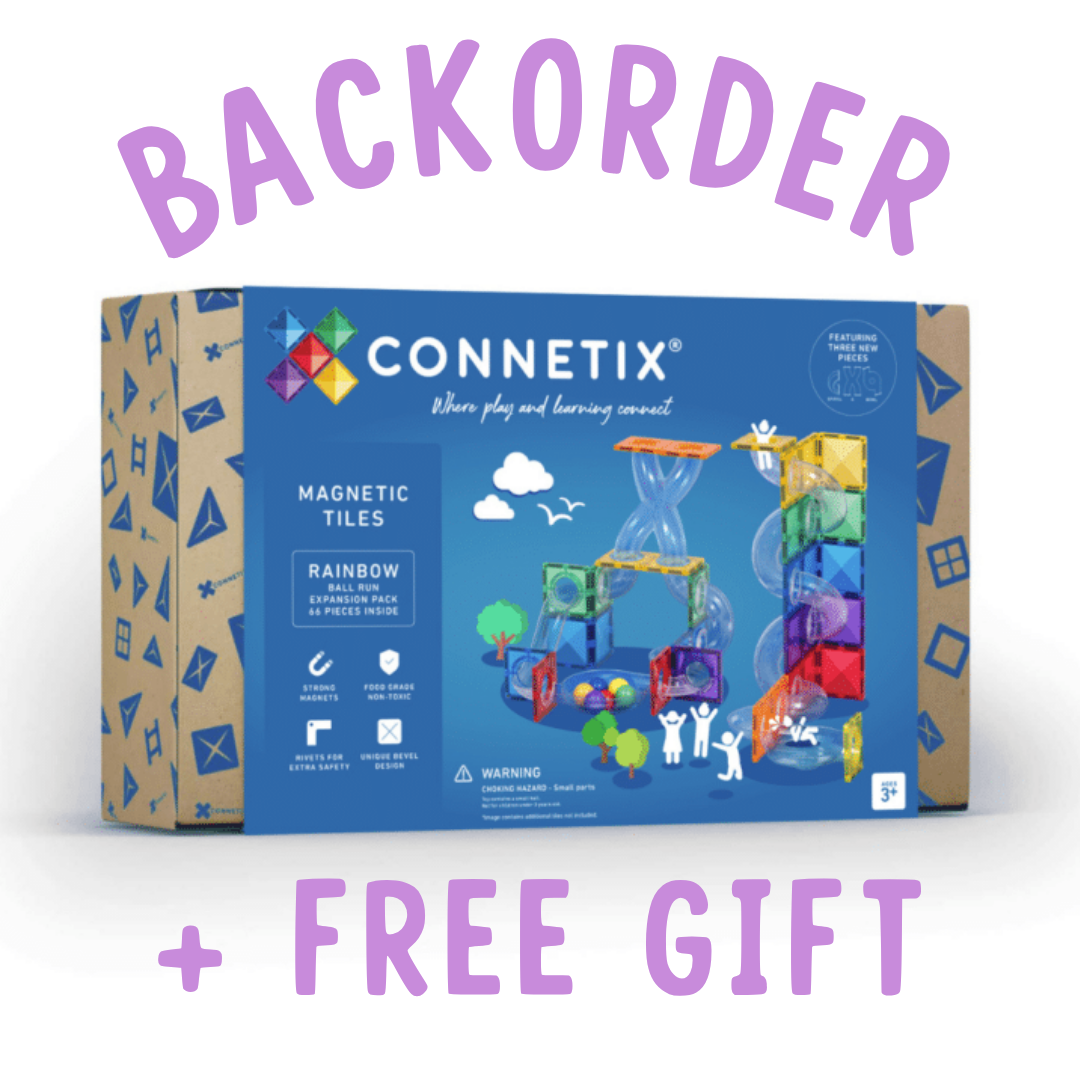 BACKORDER: Connetix Rainbow Ball Run Expansion Pack - 66 Piece