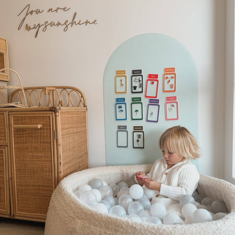 SmartyPals Magnetic Playwall™ - Magnetic Wall Decal for Kids & Playrooms: Sky