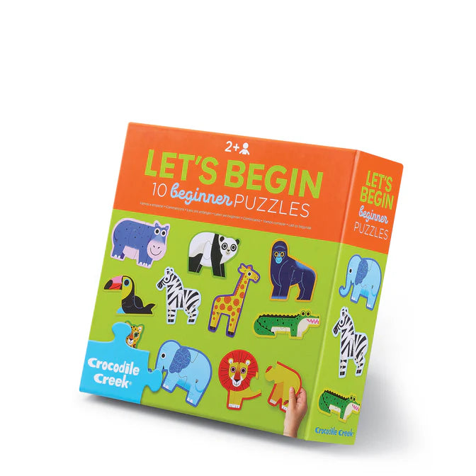 Crocodile Creek Let's Begin 2pc Puzzles - Jungle