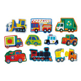 Crocodile Creek Let's Begin 2pc Puzzles - Vehicles