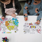 Hey Doodle Mini Colouring Mat - Flower Power