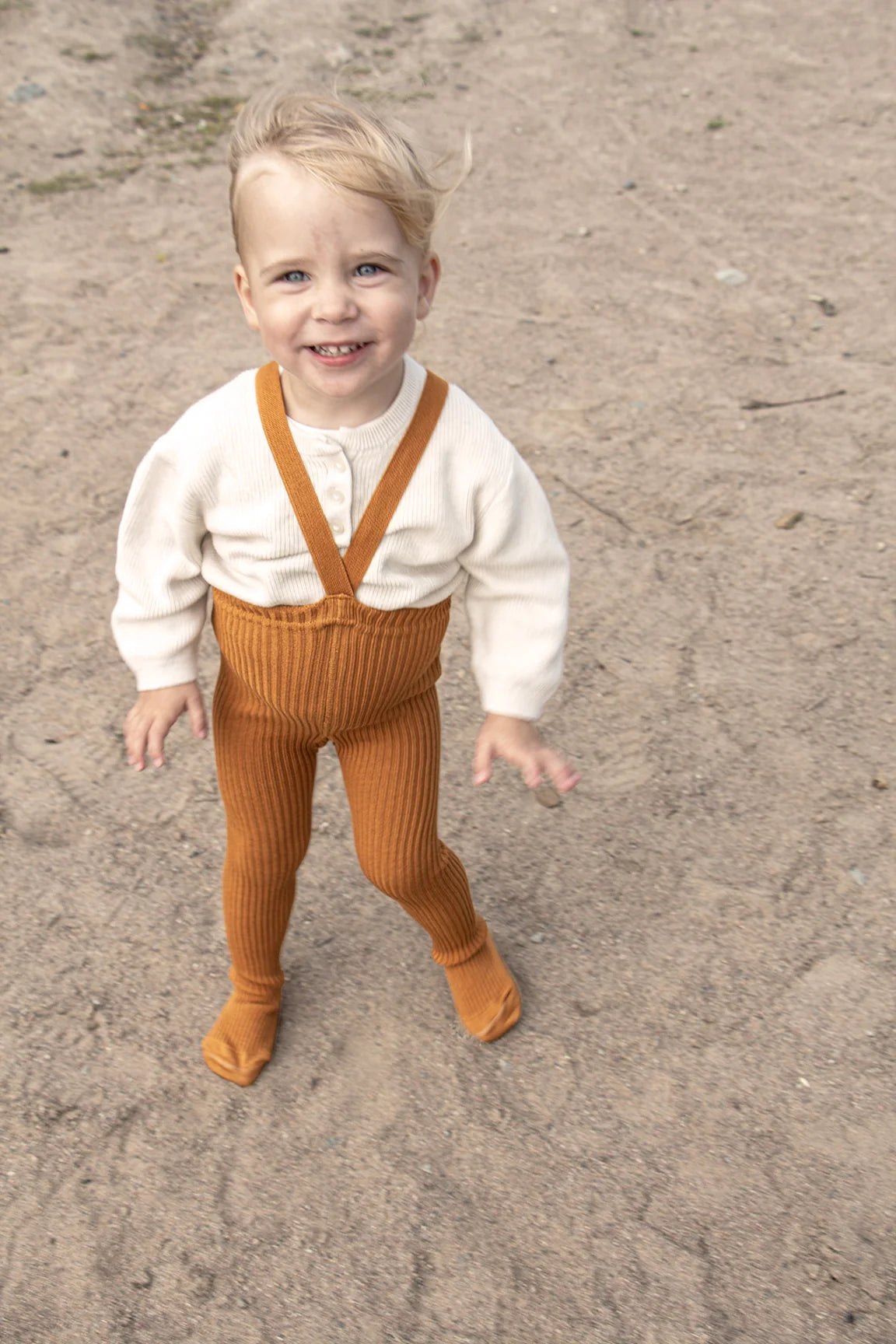 Silly Silas Hippy Footed Tights - Amber