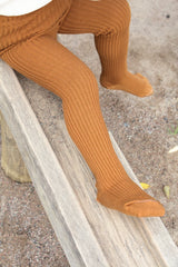 Silly Silas Hippy Footed Tights - Amber
