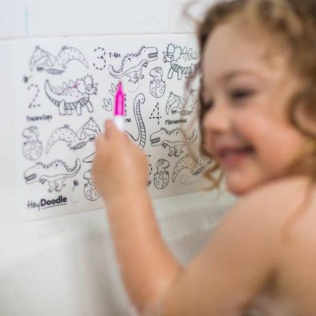 Hey Doodle Mini Colouring Mat - Dino Roar
