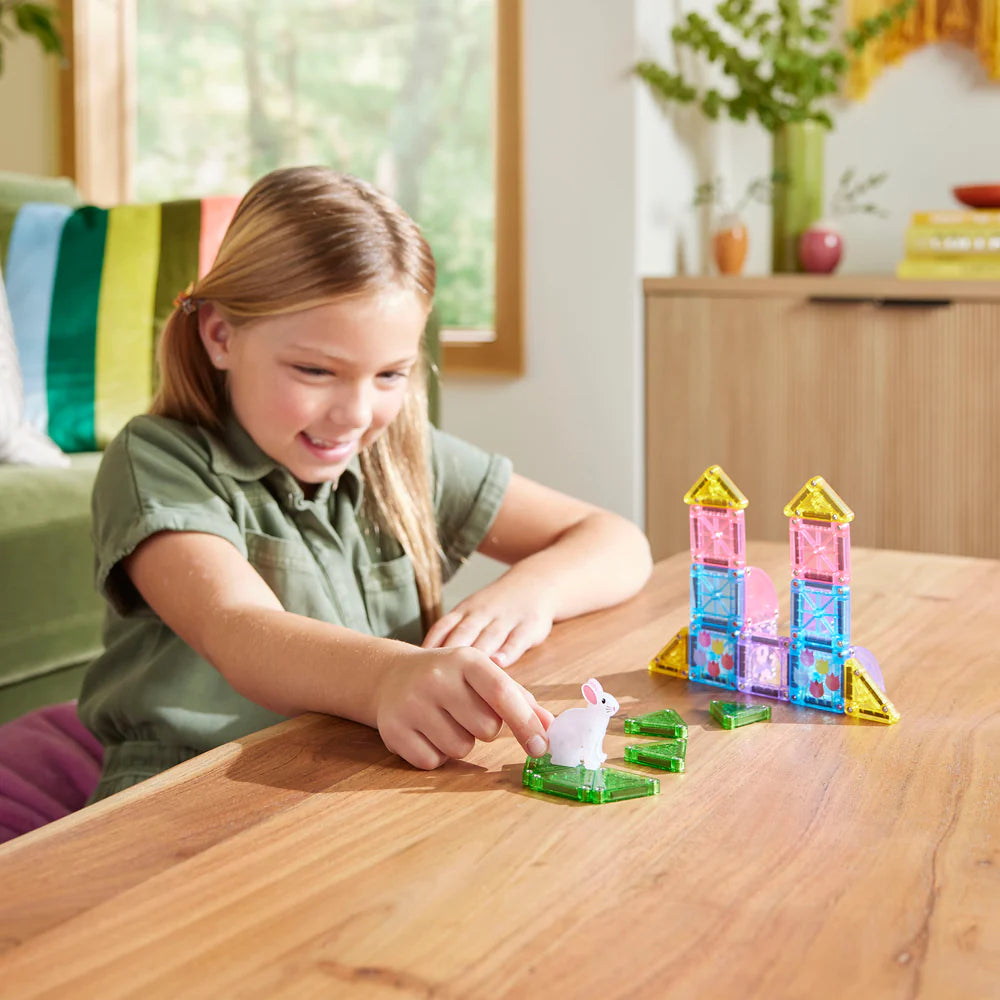 Magna-tiles microMAGS Travel- 24 Piece Set - Spring Garden