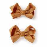 Mustard Bow - Piggy Tail Set