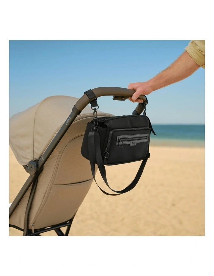 OiOi Multitasker Vegan Leather Pram Caddy 2.0 - Black
