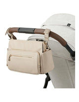OiOi Multitasker Vegan Leather Pram Caddy 2.0 - Oat
