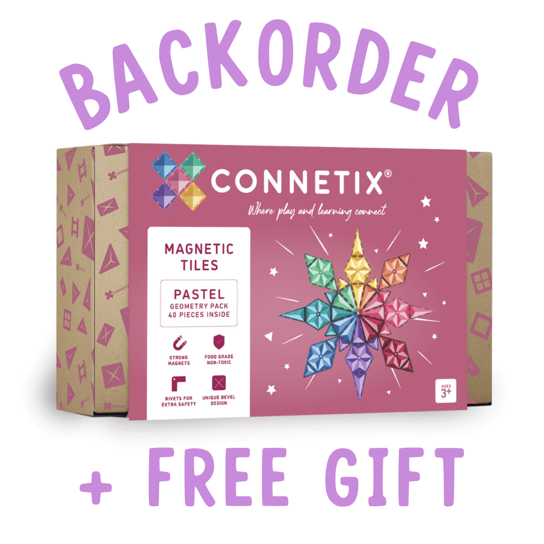BACKORDER: Connetix Pastel Geometry Pack - 40 Piece