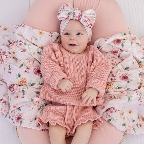 Snuggle Hunny Organic Cotton Knit Bloomers - Rosa