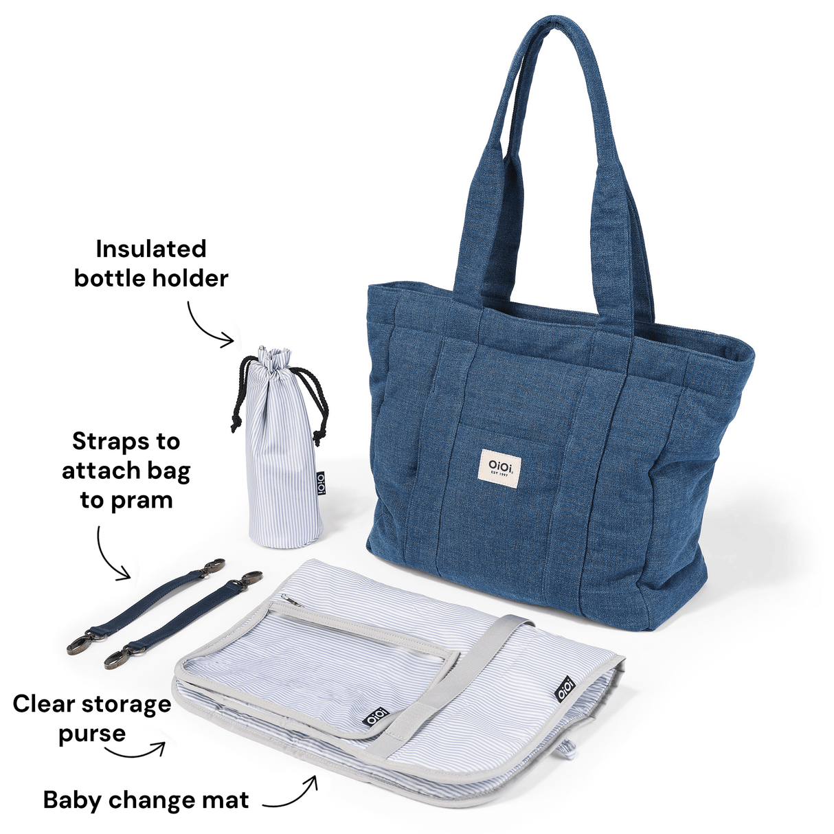 OiOi Everyday Tote - Denim