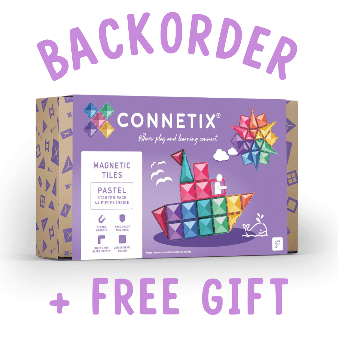 BACKORDER: Connetix Pastel Starter Pack - 64 Piece