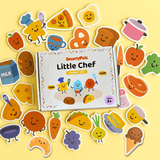 SmartyPals Little Chef Magnet Set - Magnetic Food Play Pieces for Kids