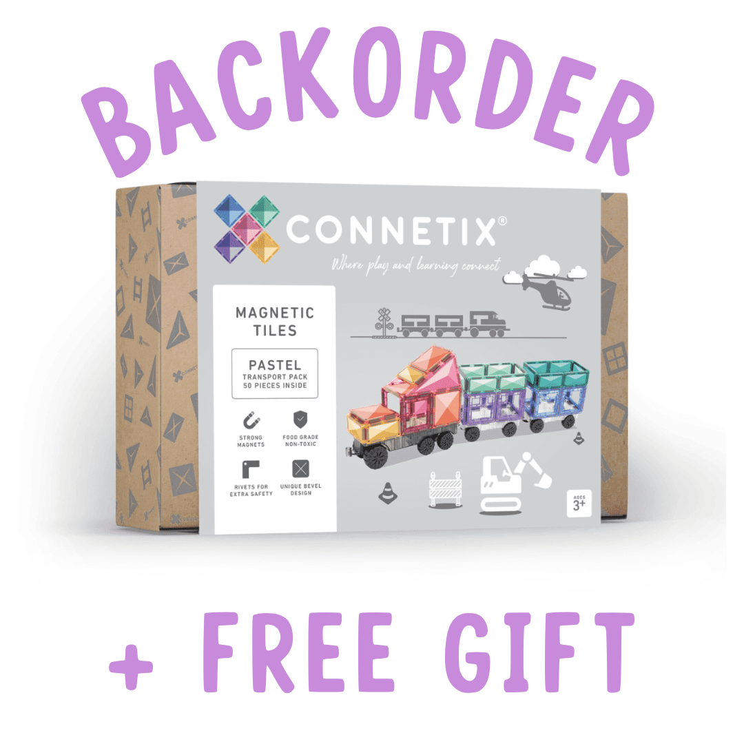 BACKORDER: Connetix Pastel Transport Pack - 50 Piece