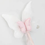 Butterfly Wand - White Cotton