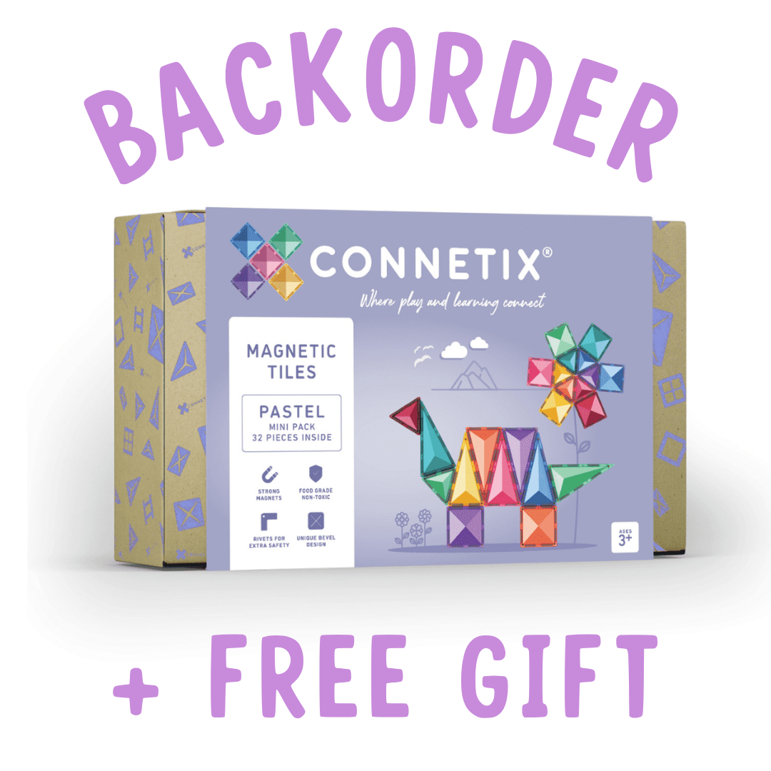 BACKORDER: Connetix Pastel Mini Pack - 32 Piece