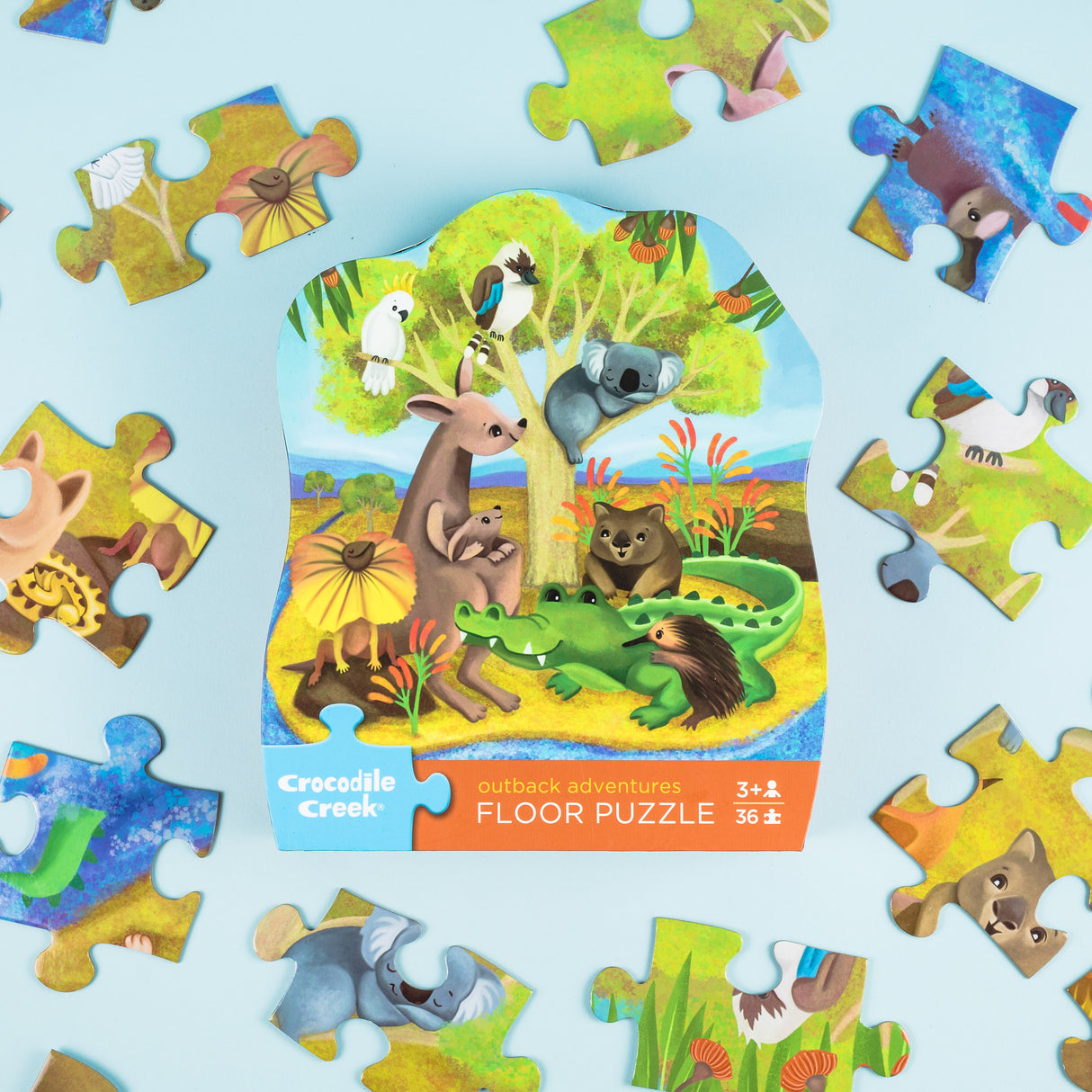 Crocodile Creek Floor Puzzle 36pc - Outback Adventures