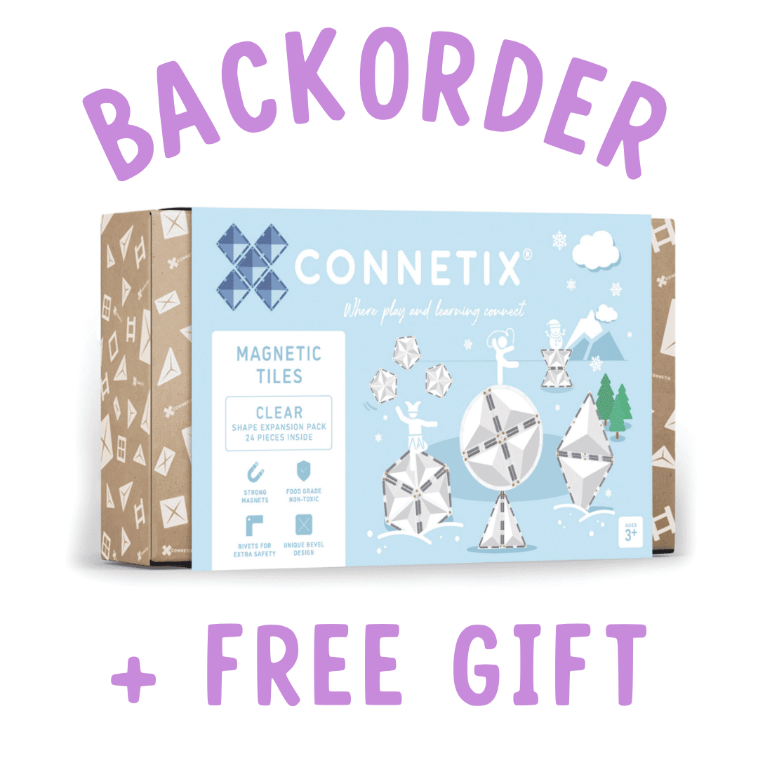 BACKORDER: Connetix Clear Shape Expansion Pack - 24 Piece