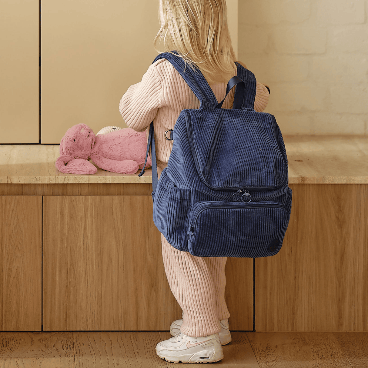 OiOi Signature Kids Corduroy Backpack - Ocean