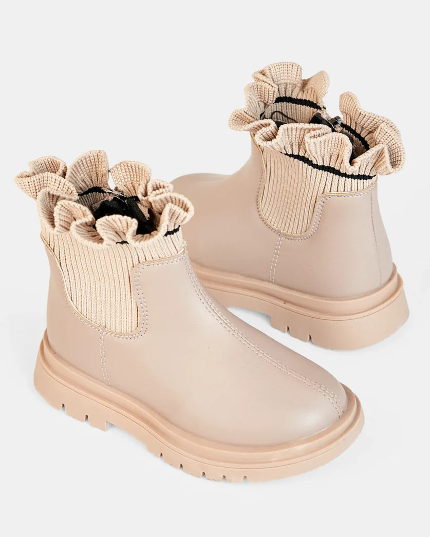 Walnut Flora Boot - Neutral