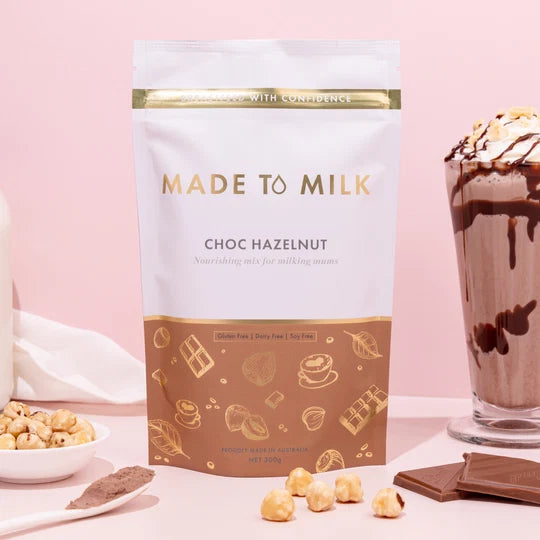 Made to Milk Choc Hazelnut Lactation Drink Mix 300g