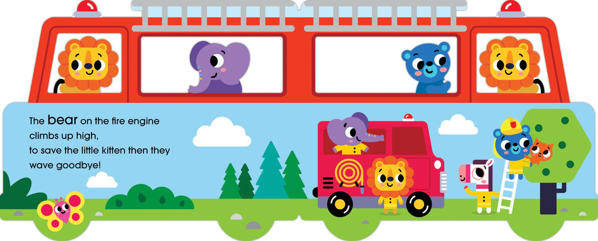 The Siren On The Fire Engine Shaped Board Book