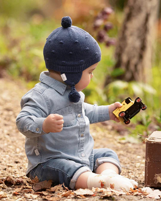 Toshi Beanie Earmuff Popcorn - Ink