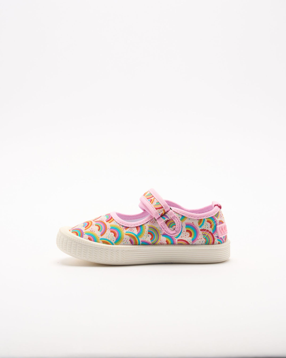 Walnut Mary Jane Canvas - Rainbows