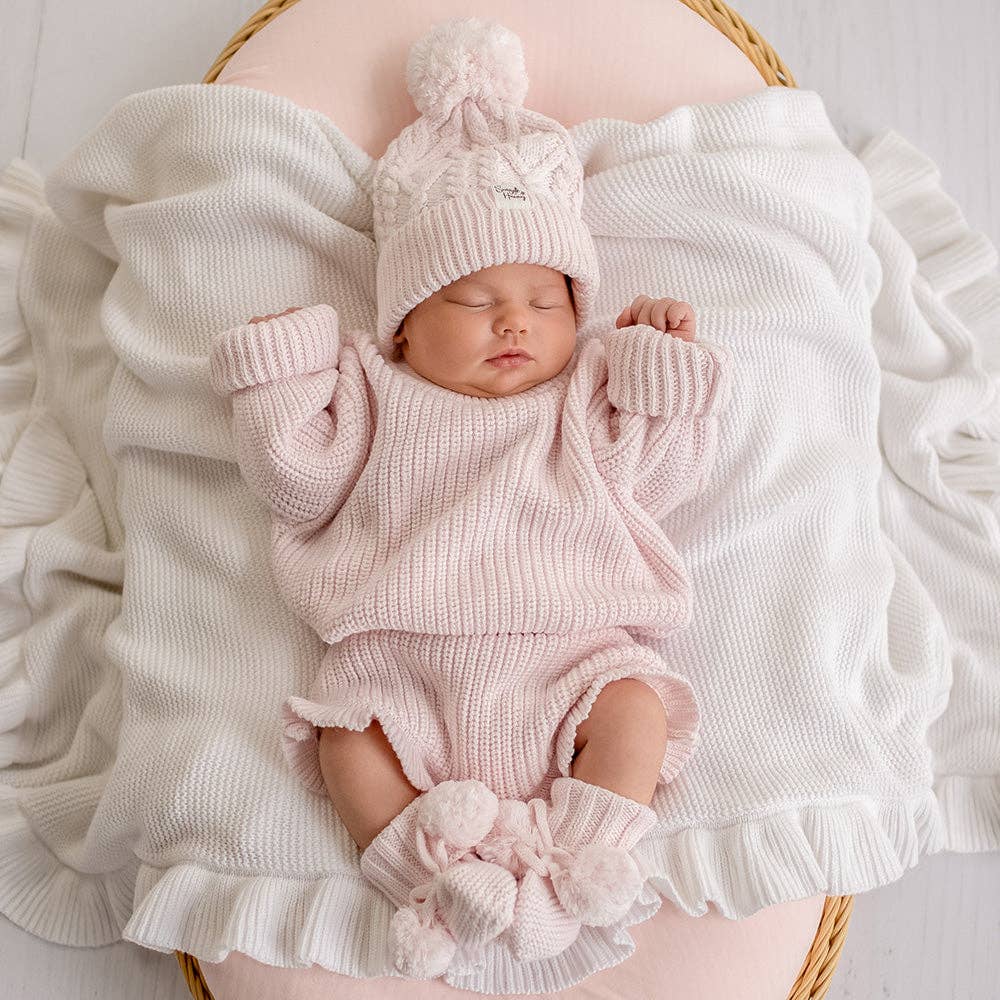 Snuggle Hunny Organic Cotton Knit Bloomers - Blush Pink