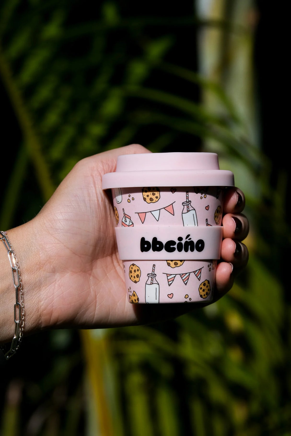 bbcino 120mL Babycino Cup - Tough Cookie (Pink)