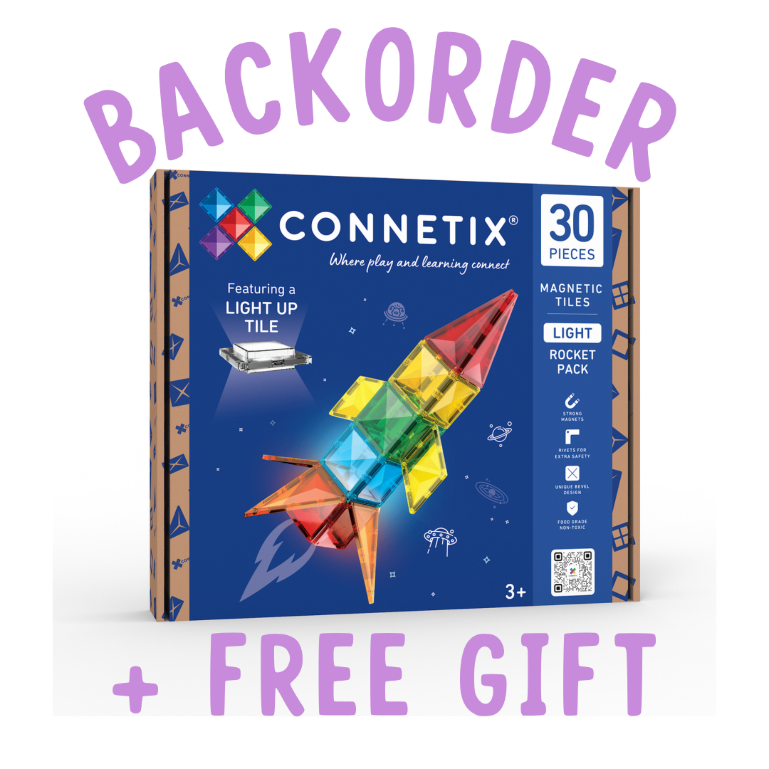 BACKORDER: Connetix Light Up Rocket Pack - 31 pc