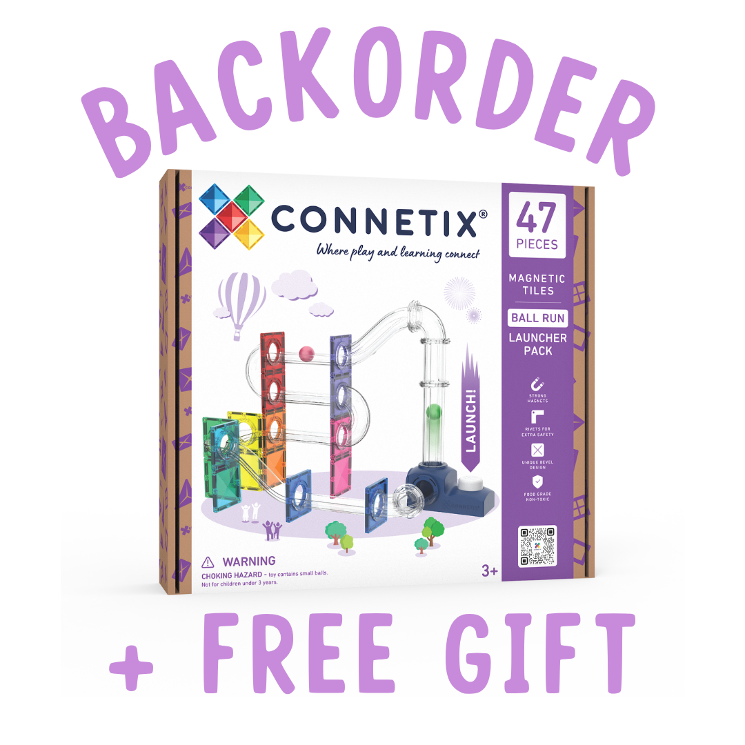 BACKORDER: Connetix Ball Run Launcher Pack - 47 pc