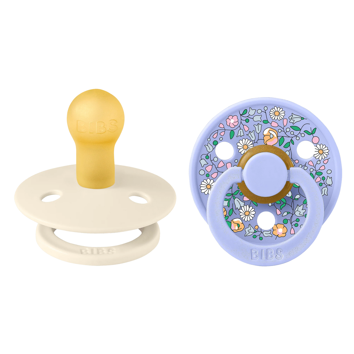 BIBS Pacifier Liberty 2 Pack -  Chloe Meadow/Ivory