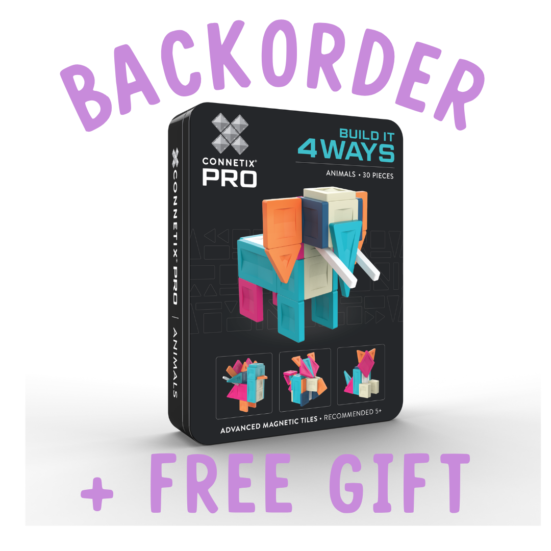 BACKORDER: Connetix Pro Build It 4 Ways - Animals Pack - 30 pc