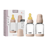BIBS Glass Bottle Complete Set (2 Pack) 120ml Latex - Blush