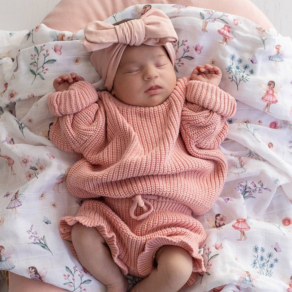 Snuggle Hunny Organic Cotton Knit Bloomers - Rosa