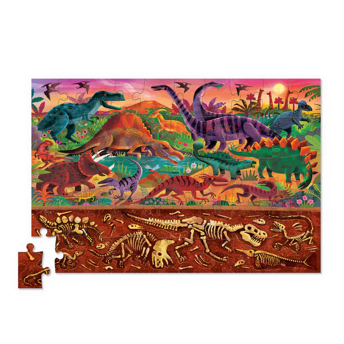 Crocodile Creek Holographic Puzzle 50 pc - Dinosaurs