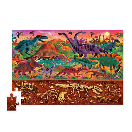 Crocodile Creek Holographic Puzzle 50 pc - Dinosaurs